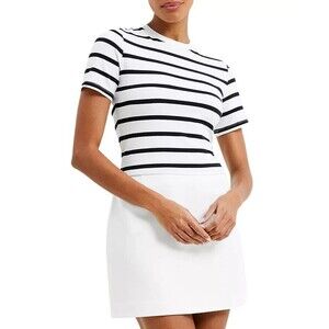 FRENCH CONNECTION Women's Whisper Mini Skirt Summer White 8